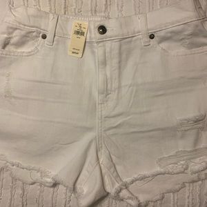 Aerie NEW White Daydream Denim Shorts Size Medium